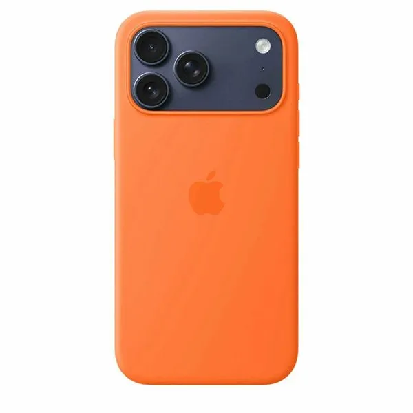 Чехол Apple iPhone 17 Pro Silicone Case MagSafe (Orange)