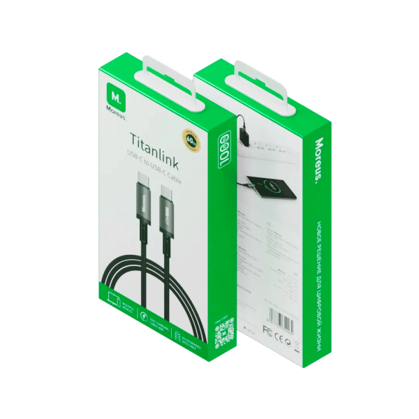 Кабель Moreus Titanlink USB-C to USB-C