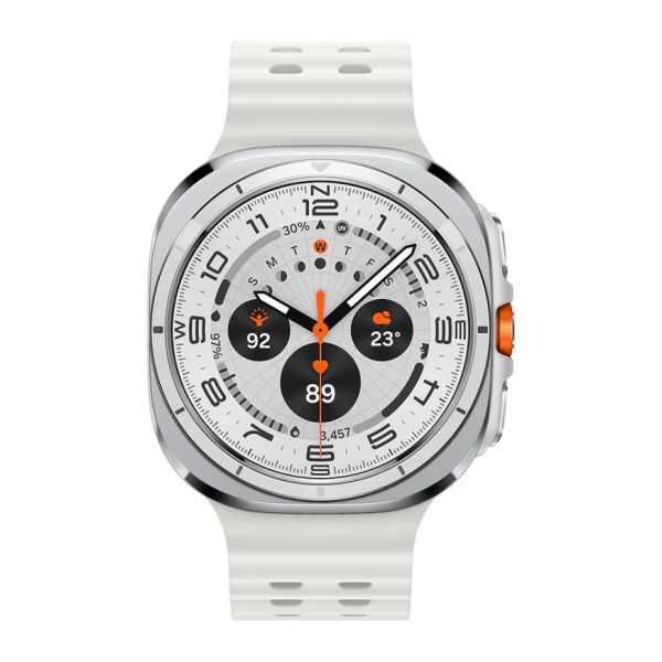 Умные часы Samsung Galaxy Watch Ultra 47мм, ремешок Marine (Titanium White, 2025)